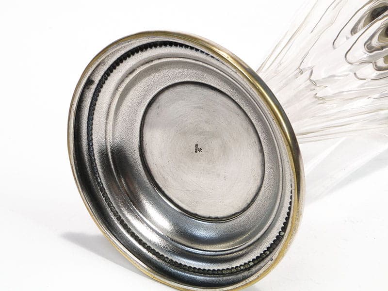 Wine jug, transparent crystal, brass, WMF, Germany, 19th c. - 222249