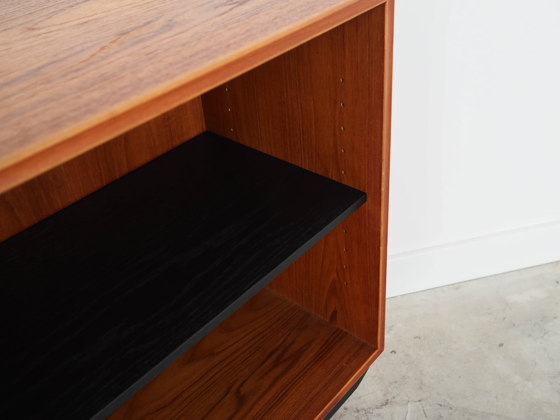 Regał, brązowy, teak, Dania, lata 70. - 222275