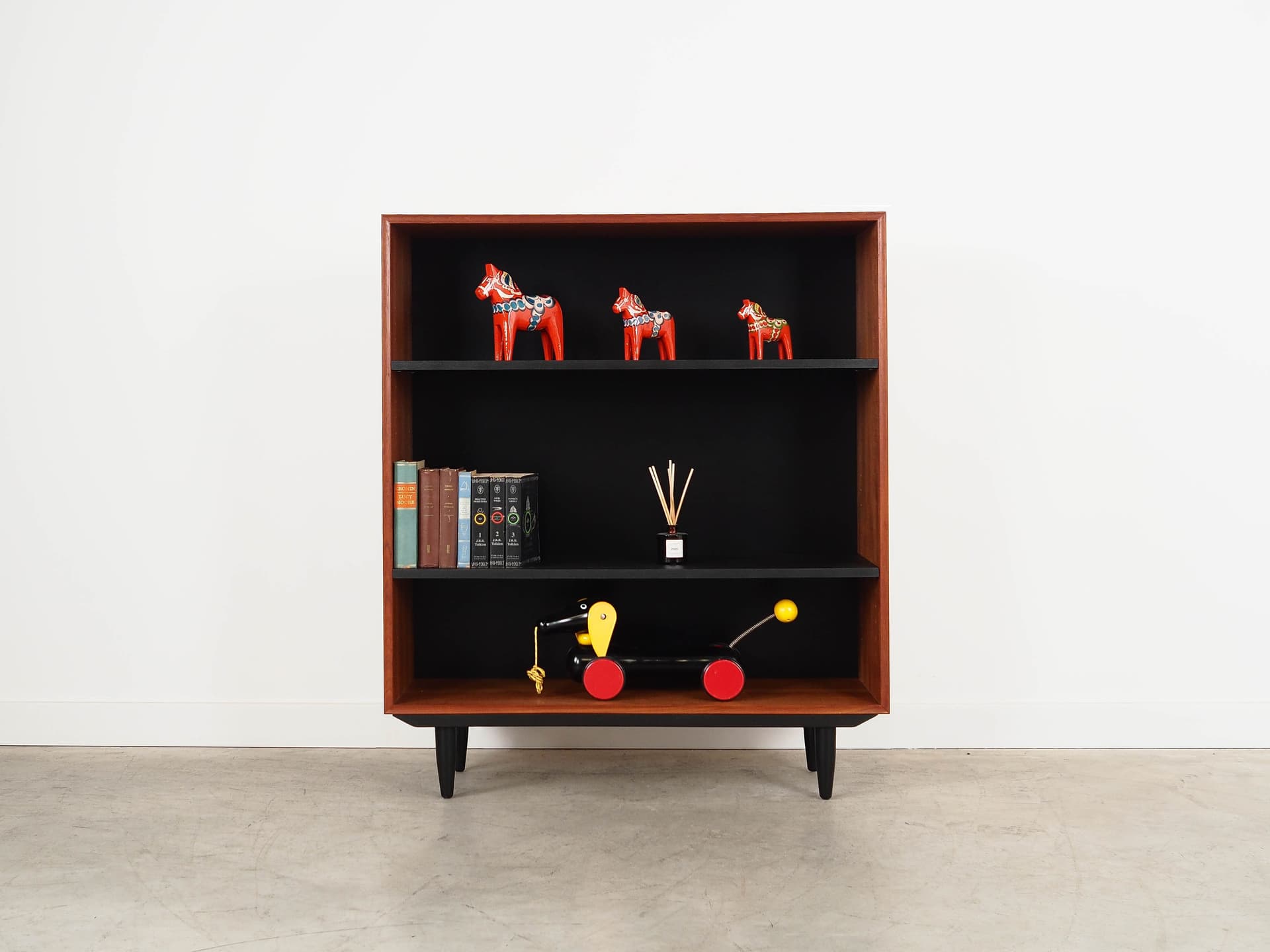 Regał, teak brązowy, Dania, lata 70. - 222291