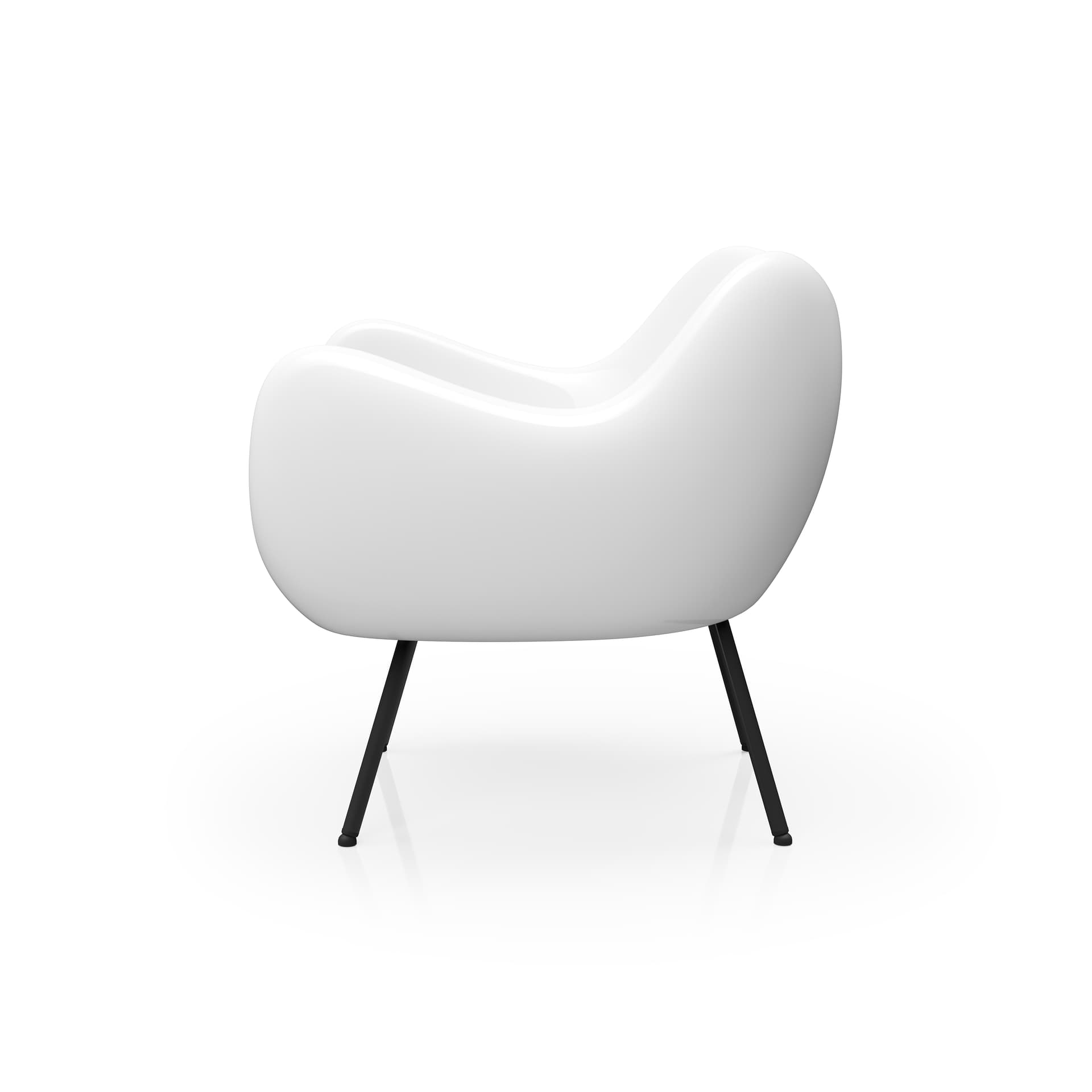 Fotel RM58 Classic biały, proj. R. Modzelewski, VZÓR - 2990