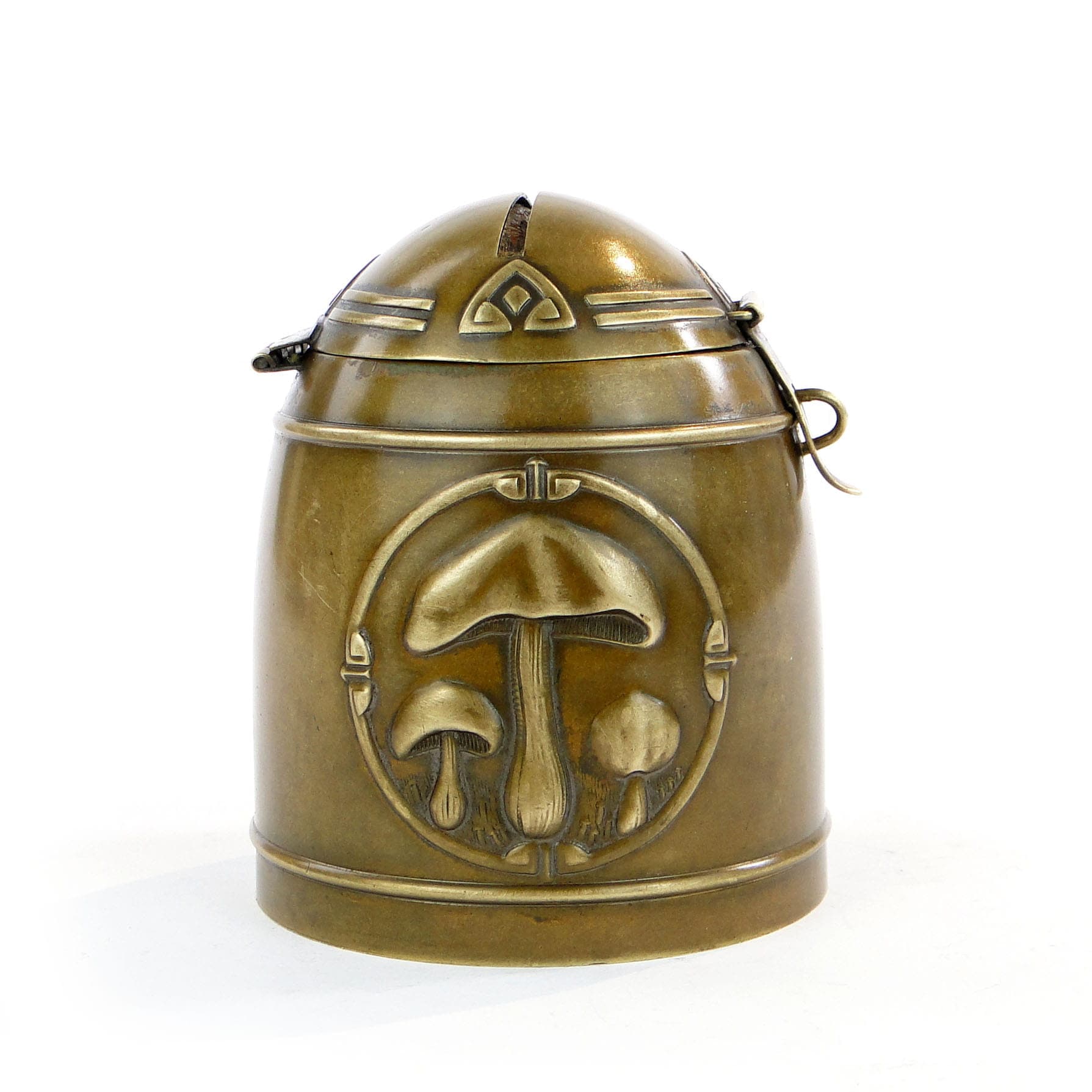 Art Nouveau coin bank, golden brass, Austria, early 20th c. - 222458