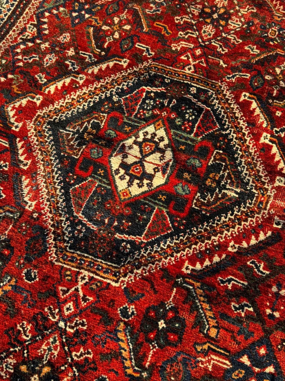 Dywan perski Shiraz 250x160 cm, multikolor, wełna, Iran, lata 50. - 222589