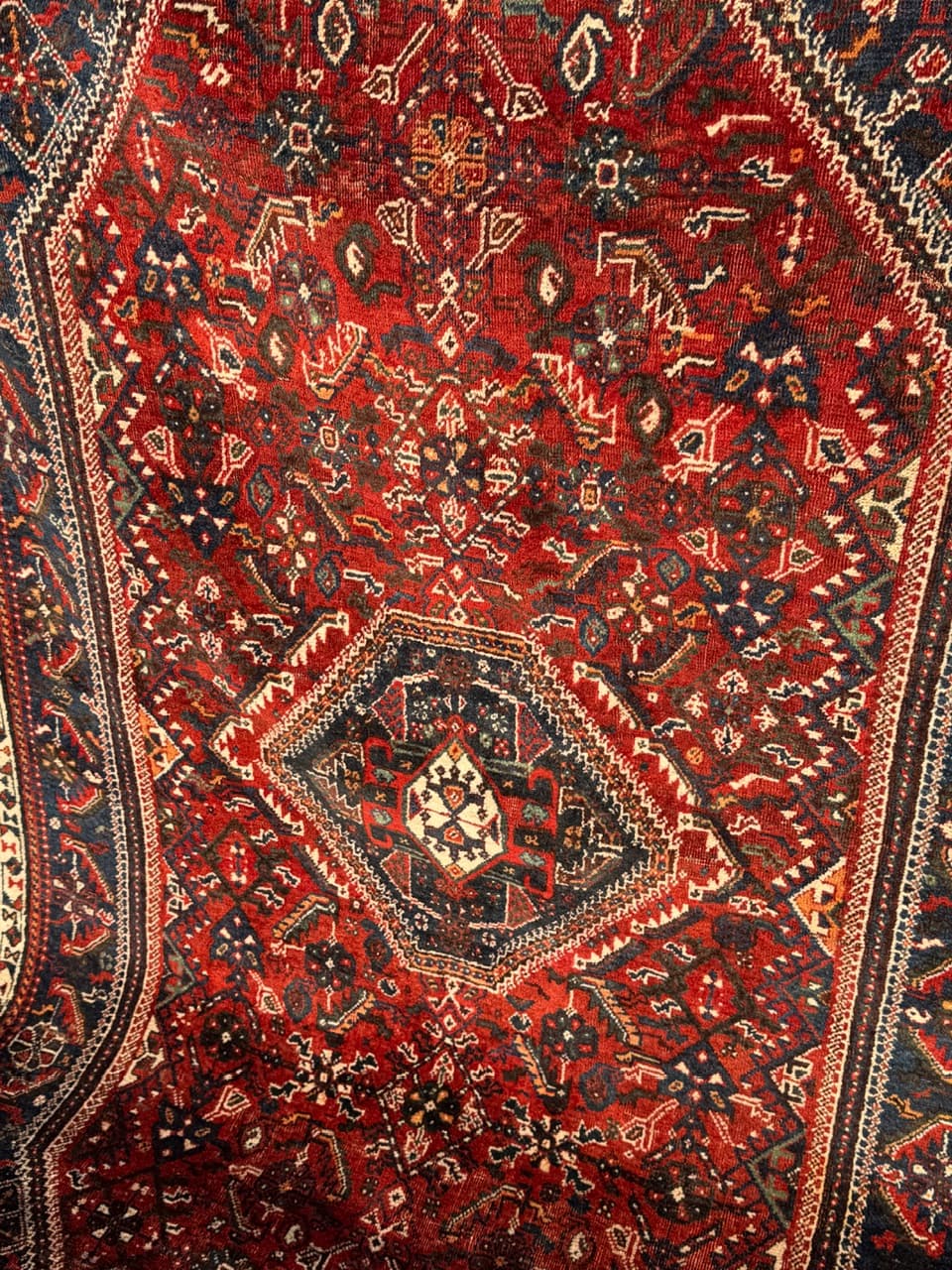 Dywan perski Shiraz 250x160 cm, multikolor, wełna, Iran, lata 50. - 222588