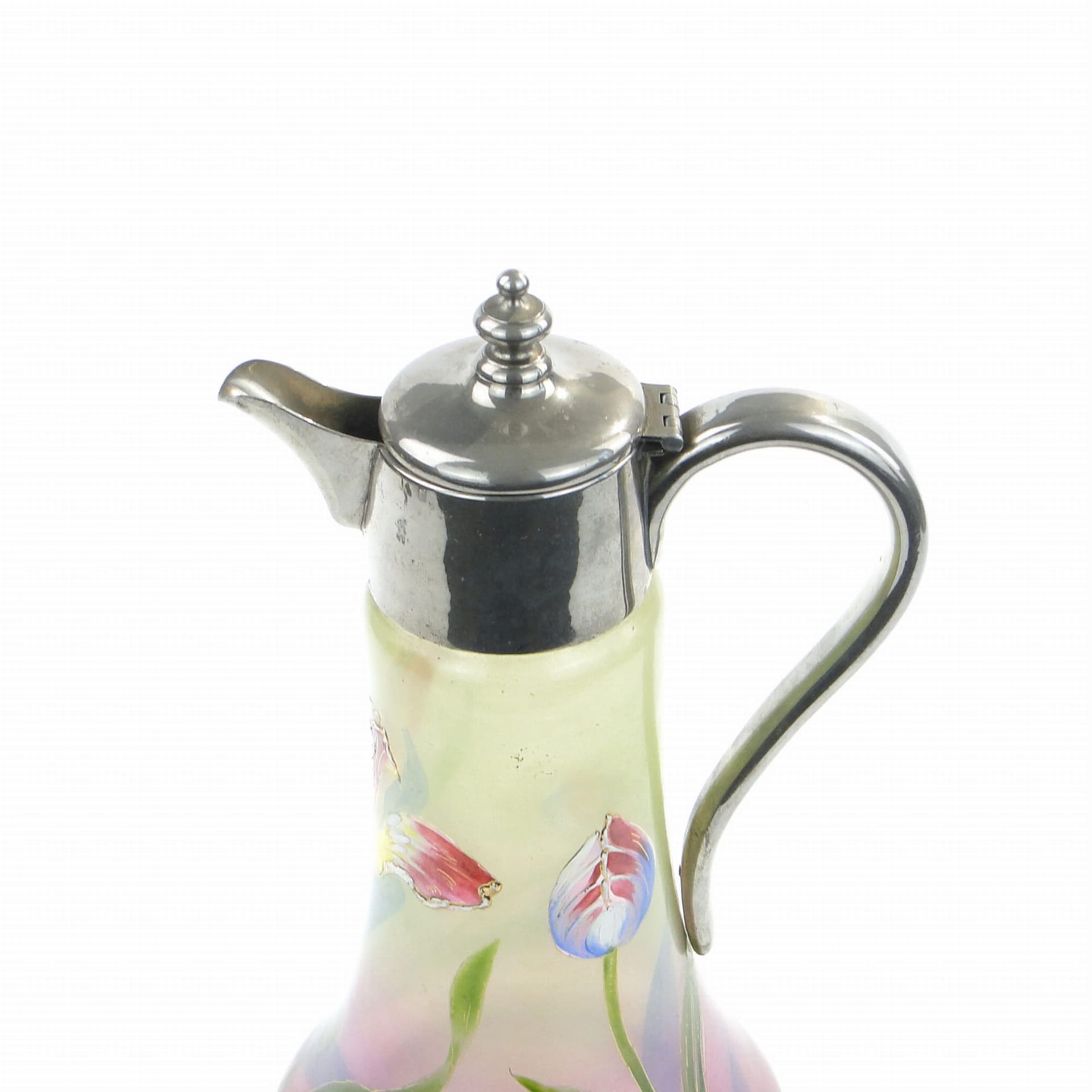 Art Nouveau jug, multicolor glass, Legras, France, early 20th c. - 223133