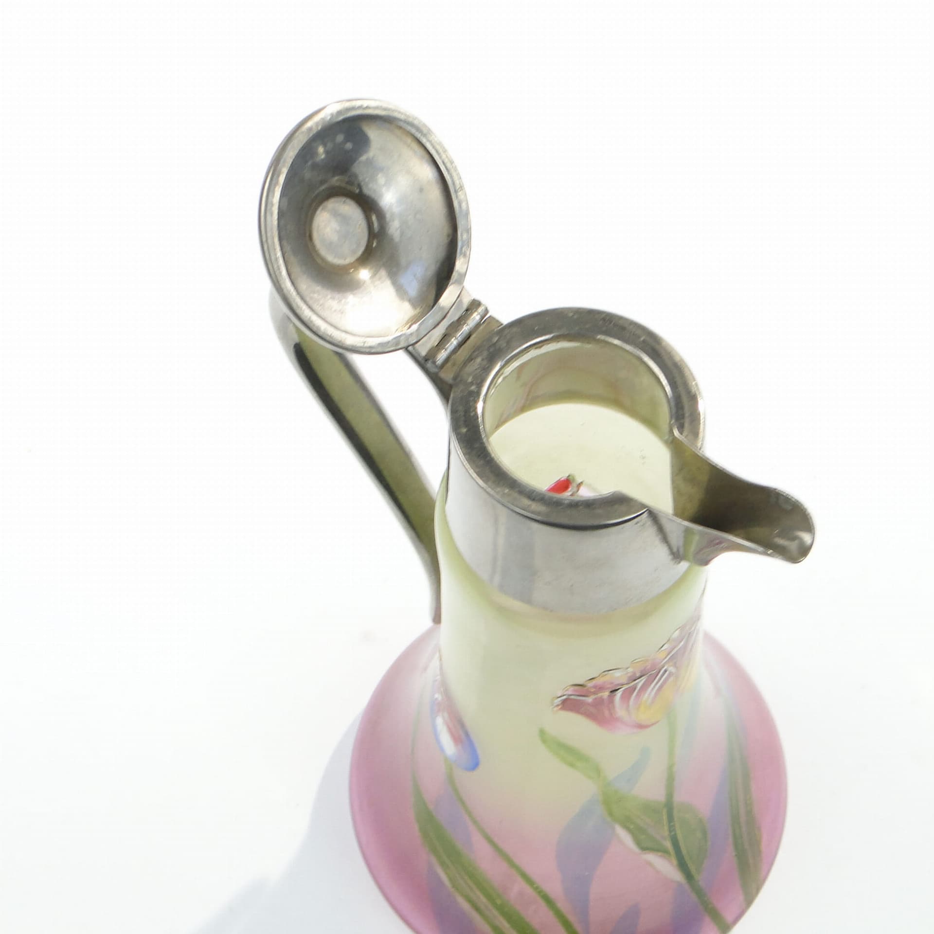 Art Nouveau jug, multicolor glass, Legras, France, early 20th c. - 223137