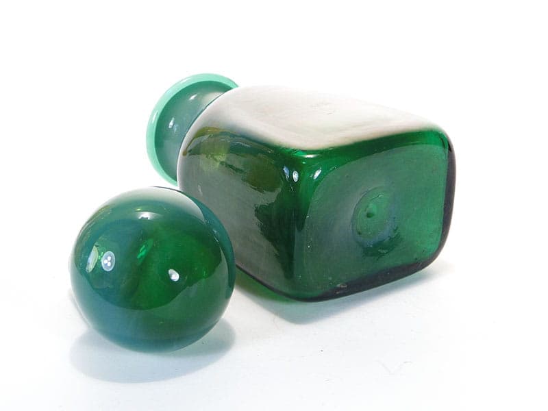 Karafka, szkło barwione multicolor, proj. B. Świstacka, Polska, lata 70. - 223141