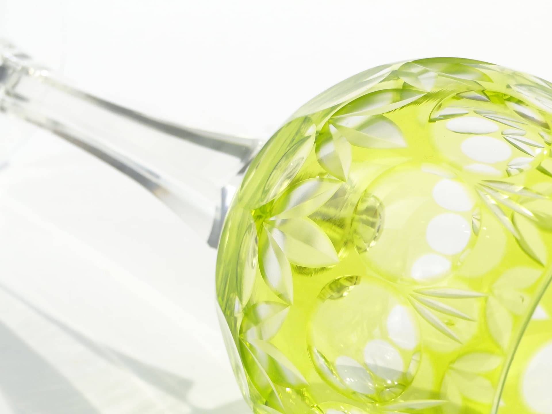 Kielich remer, zielony, kryształ, Austria, lata 30. - 223175