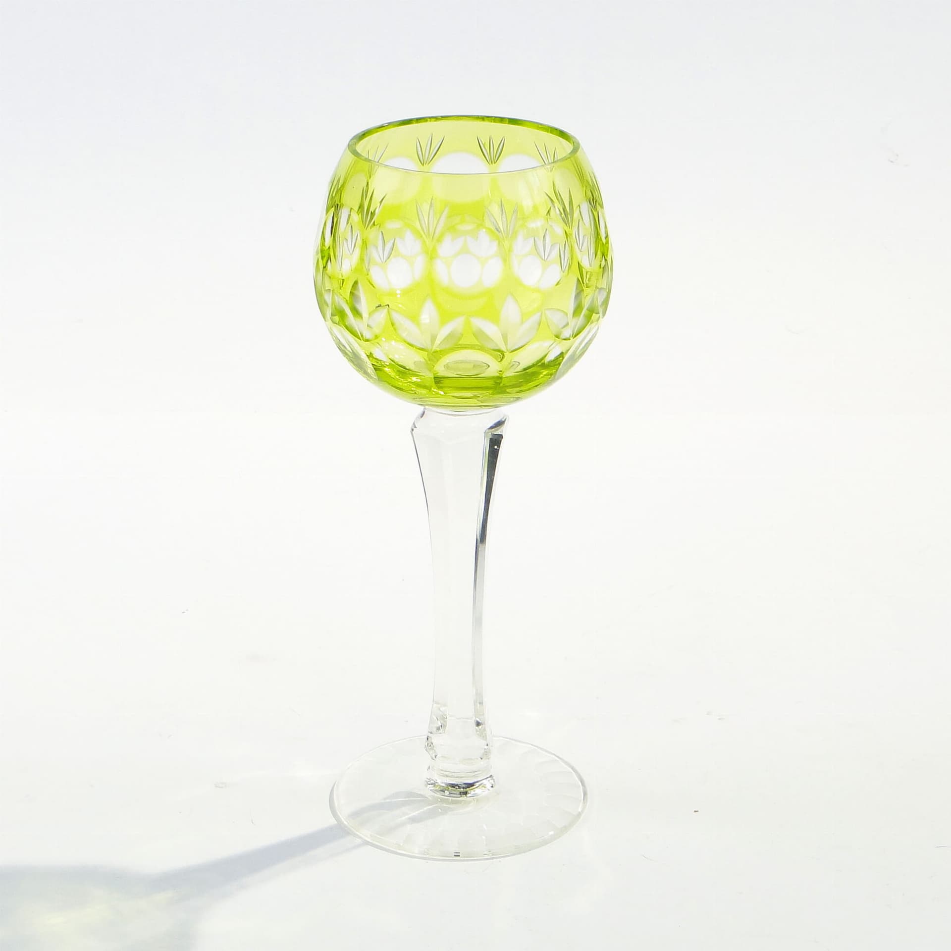 Kielich remer, zielony, kryształ, Austria, lata 30. - 223182