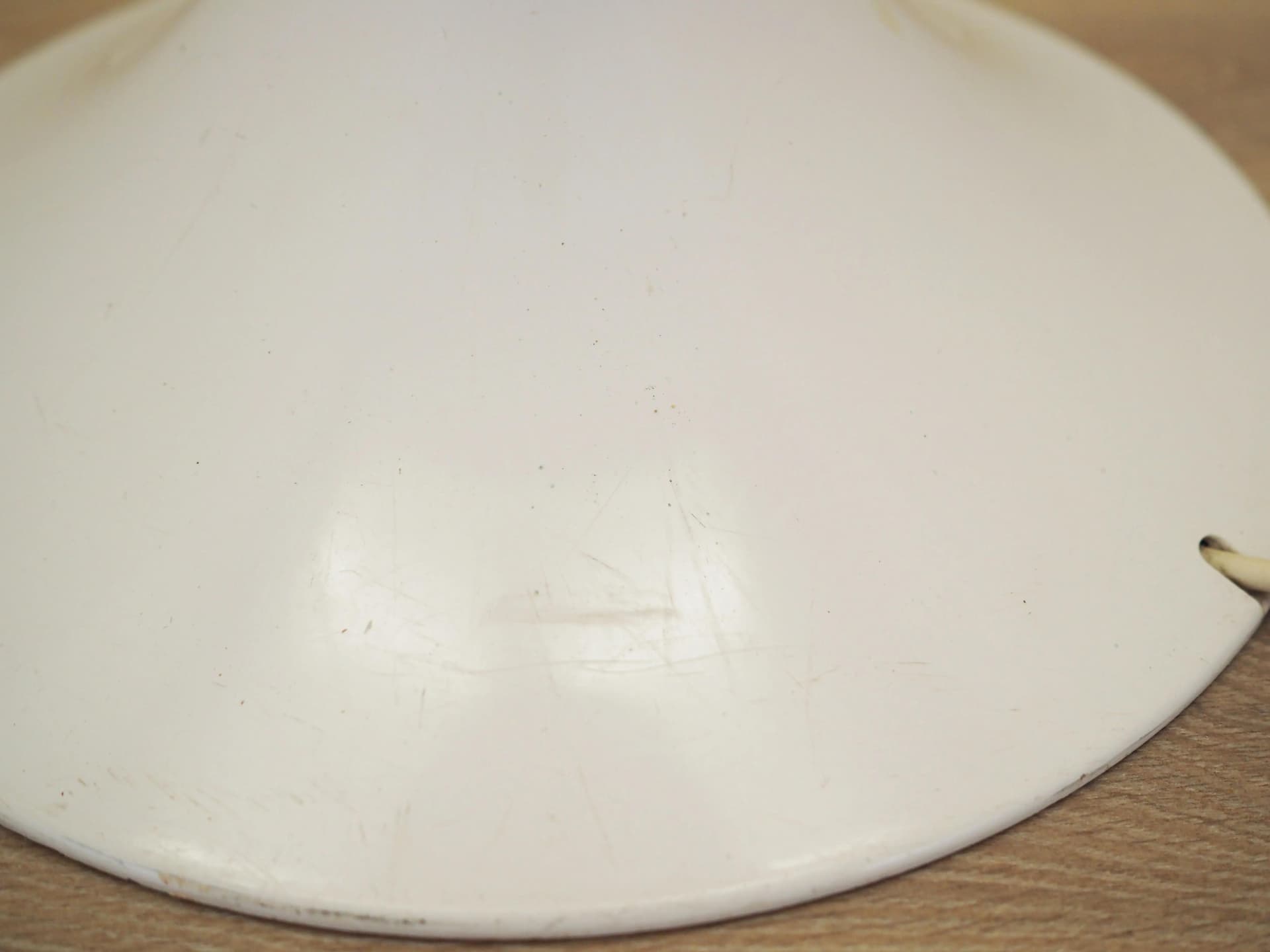 Lampa podłogowa Panthella, biały plastik, metal, proj. V. Panton, Louis Poulsen, Dania, lata 70. - 16146