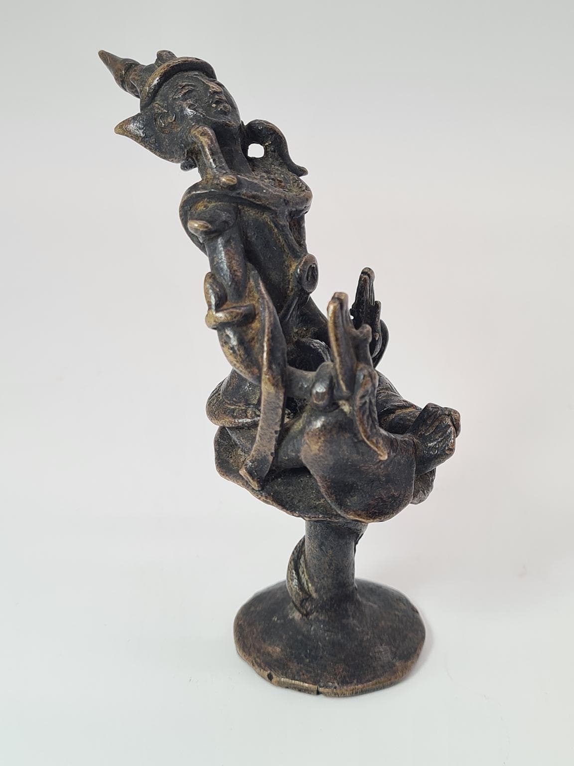 Figurka orientalna, brąz ciemny, brąz, ok. 1900 - 223322