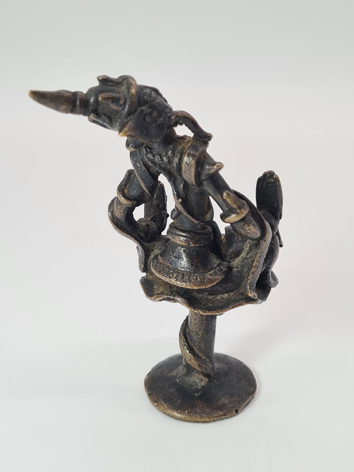 Figurka orientalna, brąz ciemny, brąz, ok. 1900 - 223323