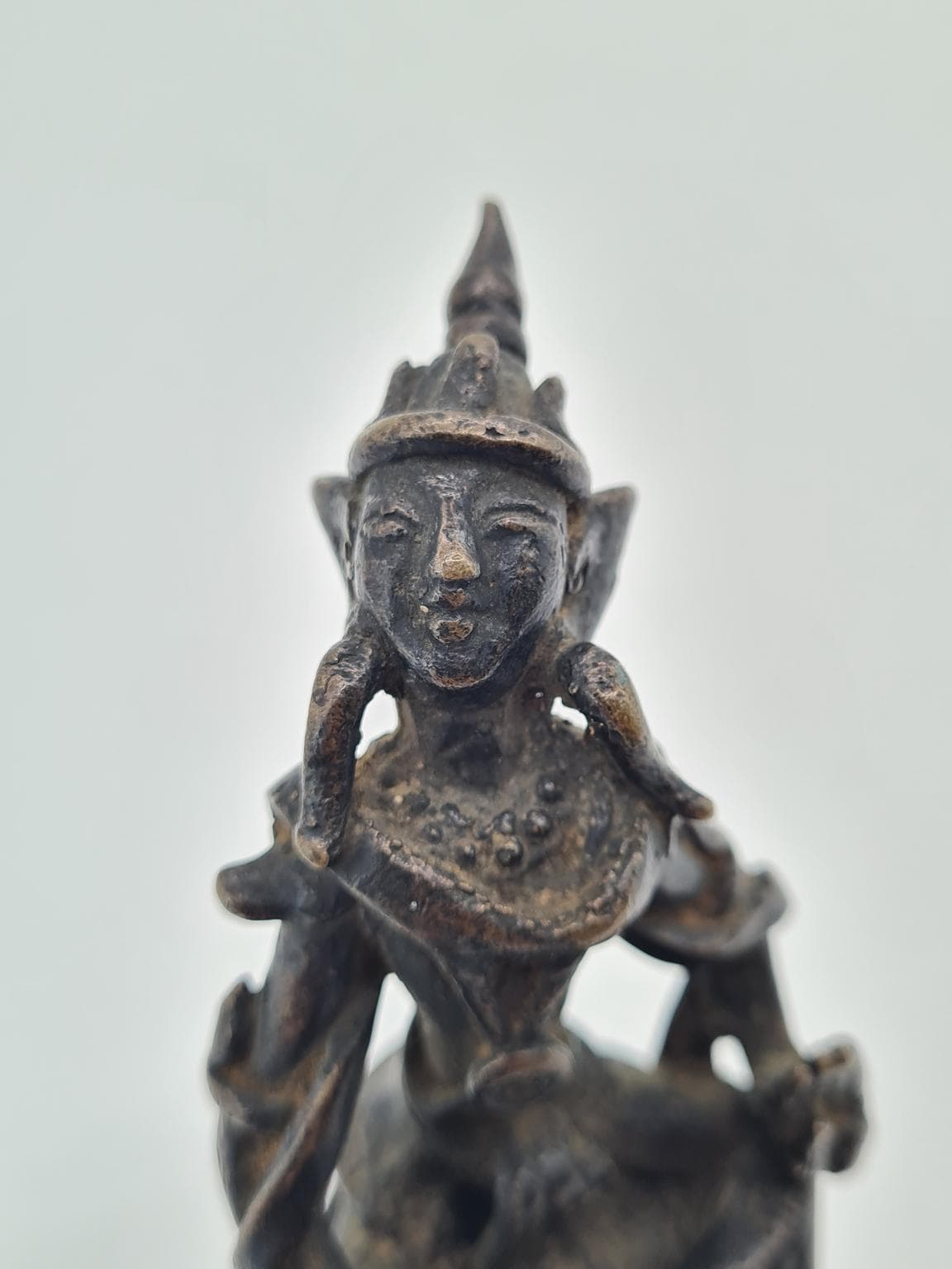 Figurka orientalna, brąz ciemny, brąz, ok. 1900 - 223325