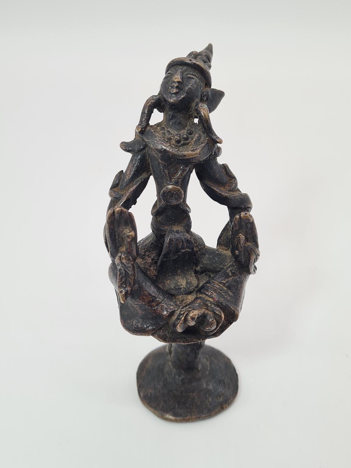 Figurka orientalna, brąz ciemny, brąz, ok. 1900 - 223326