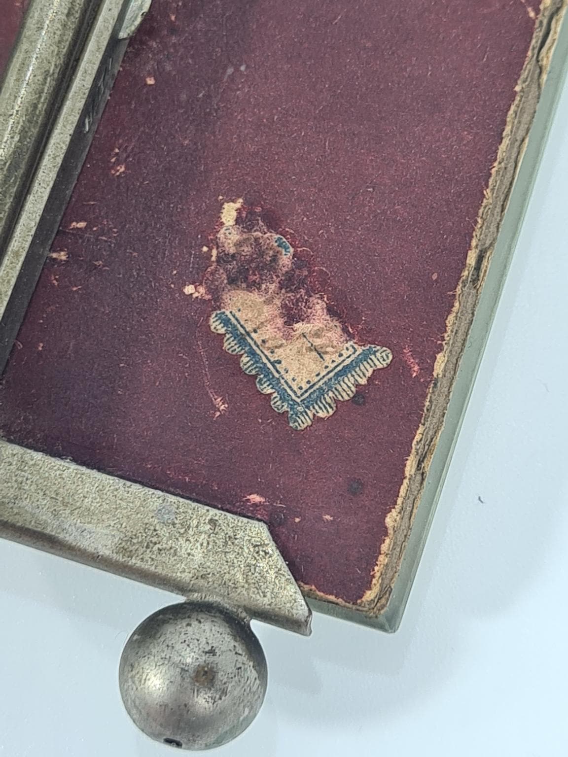 Pair of photo frames Belle Époque, transparent glass, metal, France, 1900s. - 223342