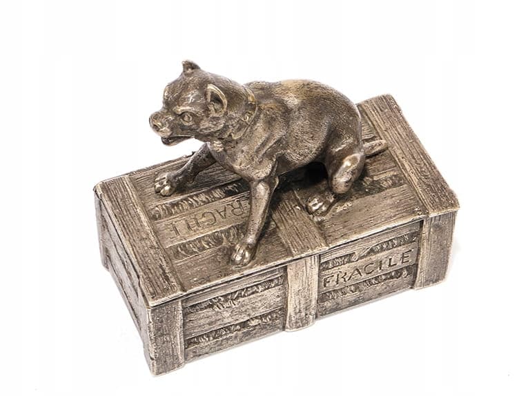 Decorative casket, Realism, silvered bronze silver, France, 19th century - 223421