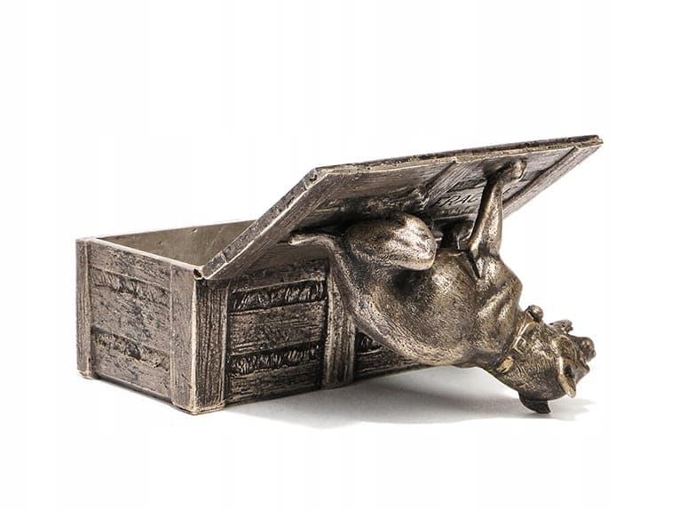 Decorative casket, Realism, silvered bronze silver, France, 19th century - 223422