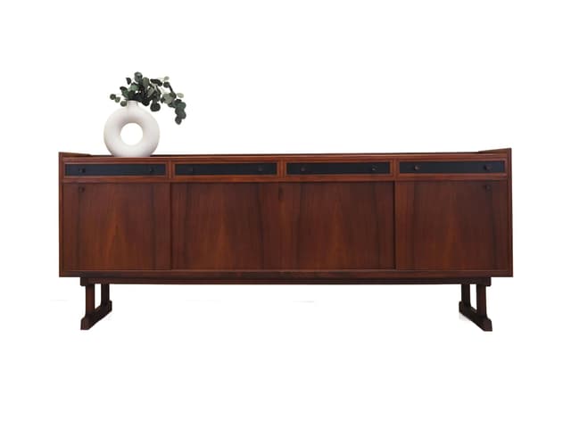 Sideboard, palisander oliwkowy, Hans Bech, Dania, lata 60. - WYMIARY