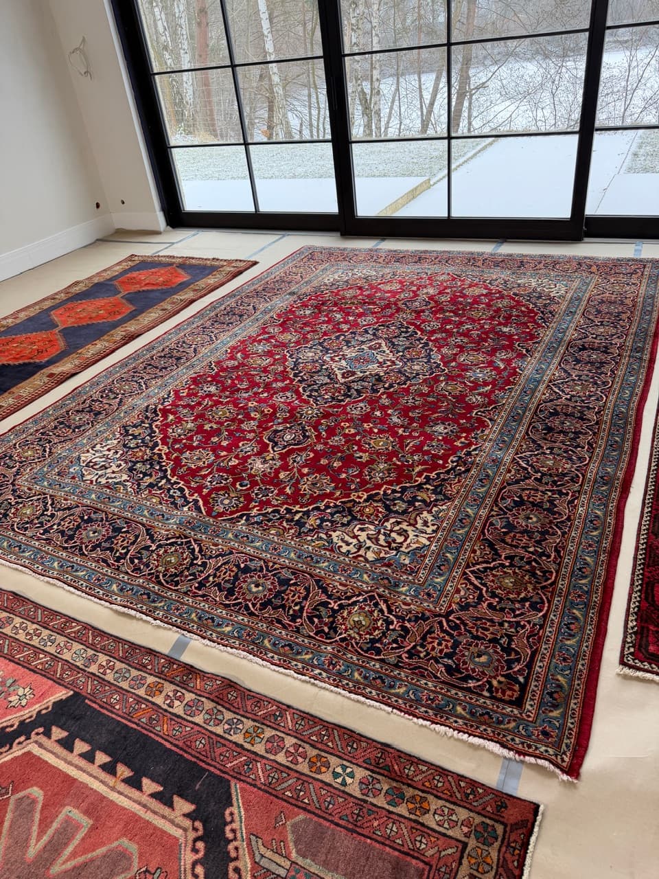 Dywan Keshan 390x290 cm, multikolor, wełna, Iran - 223558