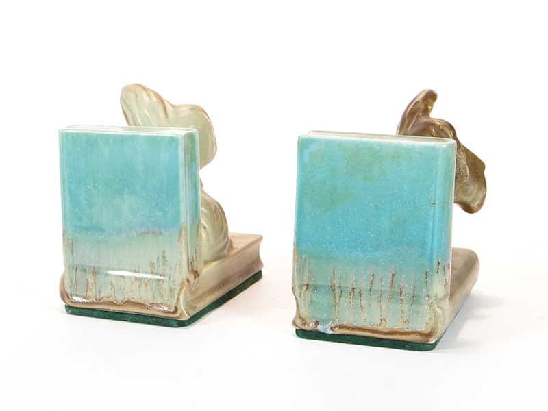 Podpórki do książek, multikolor, ceramika, proj. D. Urbach, Czechy, lata 30. - 223575