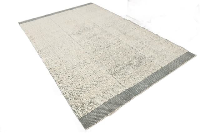 Kilim Rug 194x301 cm, ivory, wool, Turkey, 1970s. - DIMENSION