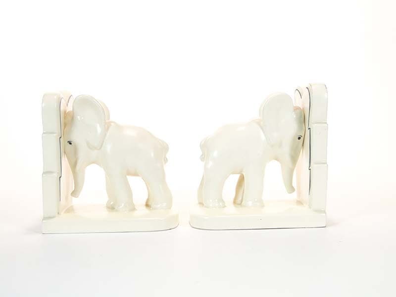 Podpórki do książek ze słoniami, Goebel, Niemcy lata 30 - 223615