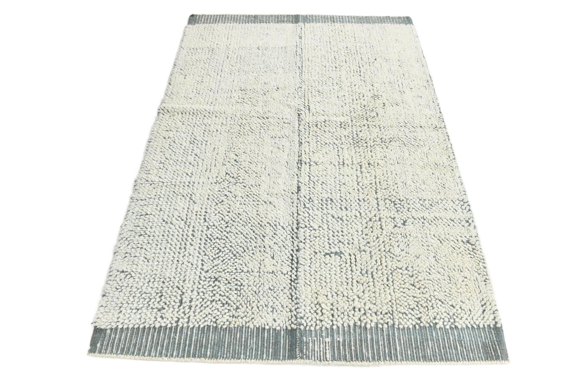 Kilim 199x136 cm, white, wool, Turkey, 1970s