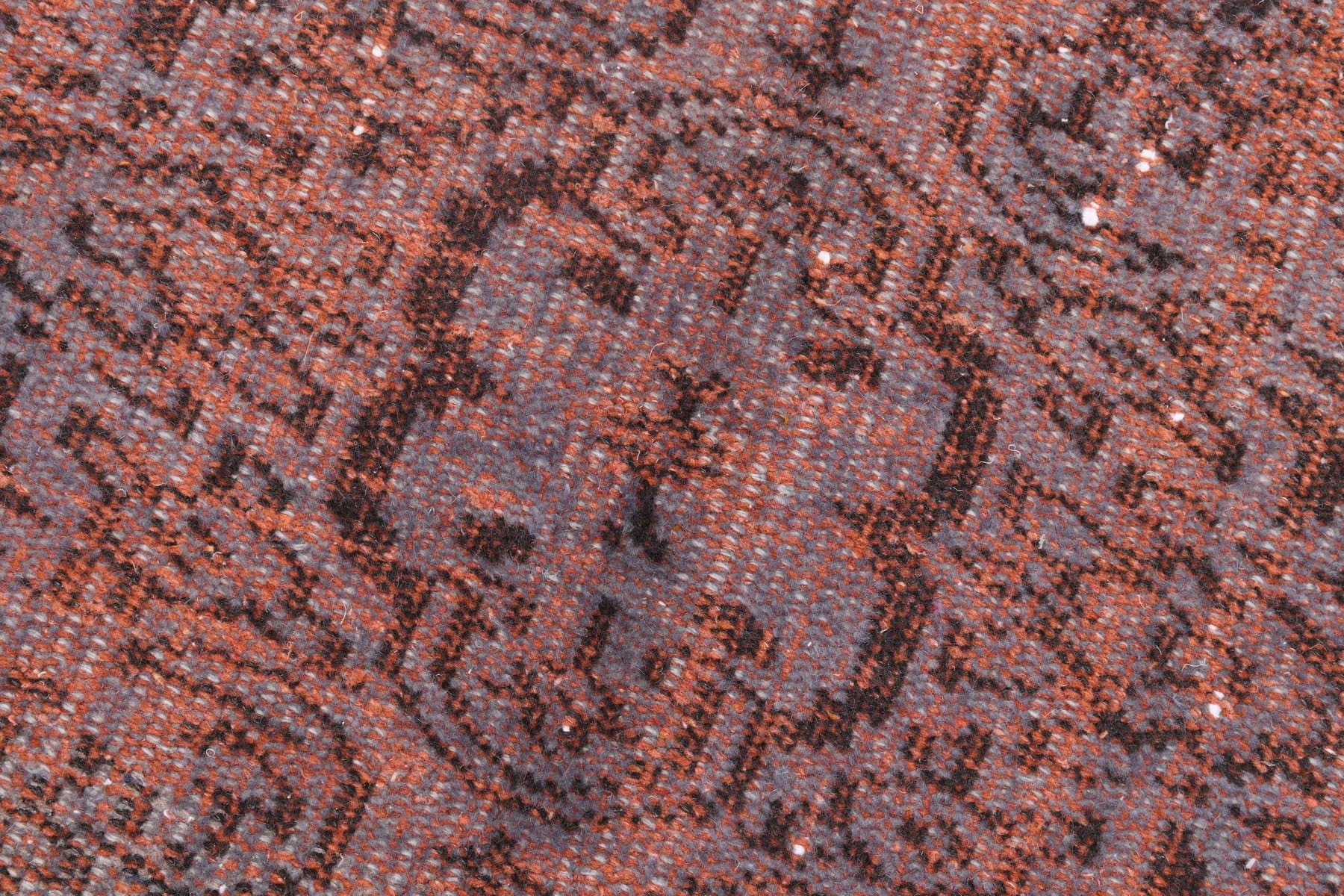 Dywan 166x268 cm, szaroniebieski, terakotowy, wełna, Turcja, lata 60. - 223659