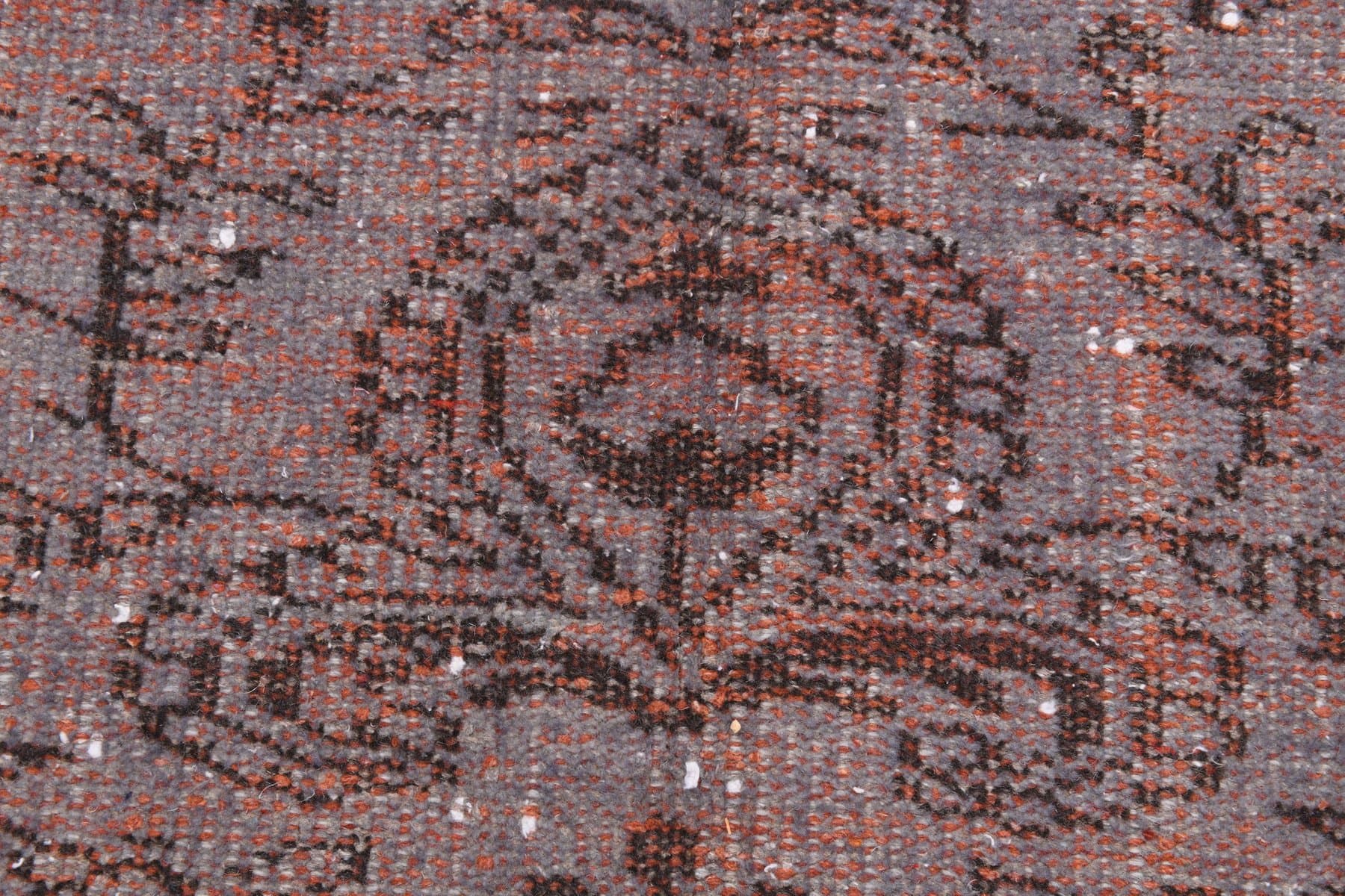 Dywan 166x268 cm, szaroniebieski, terakotowy, wełna, Turcja, lata 60. - 223660