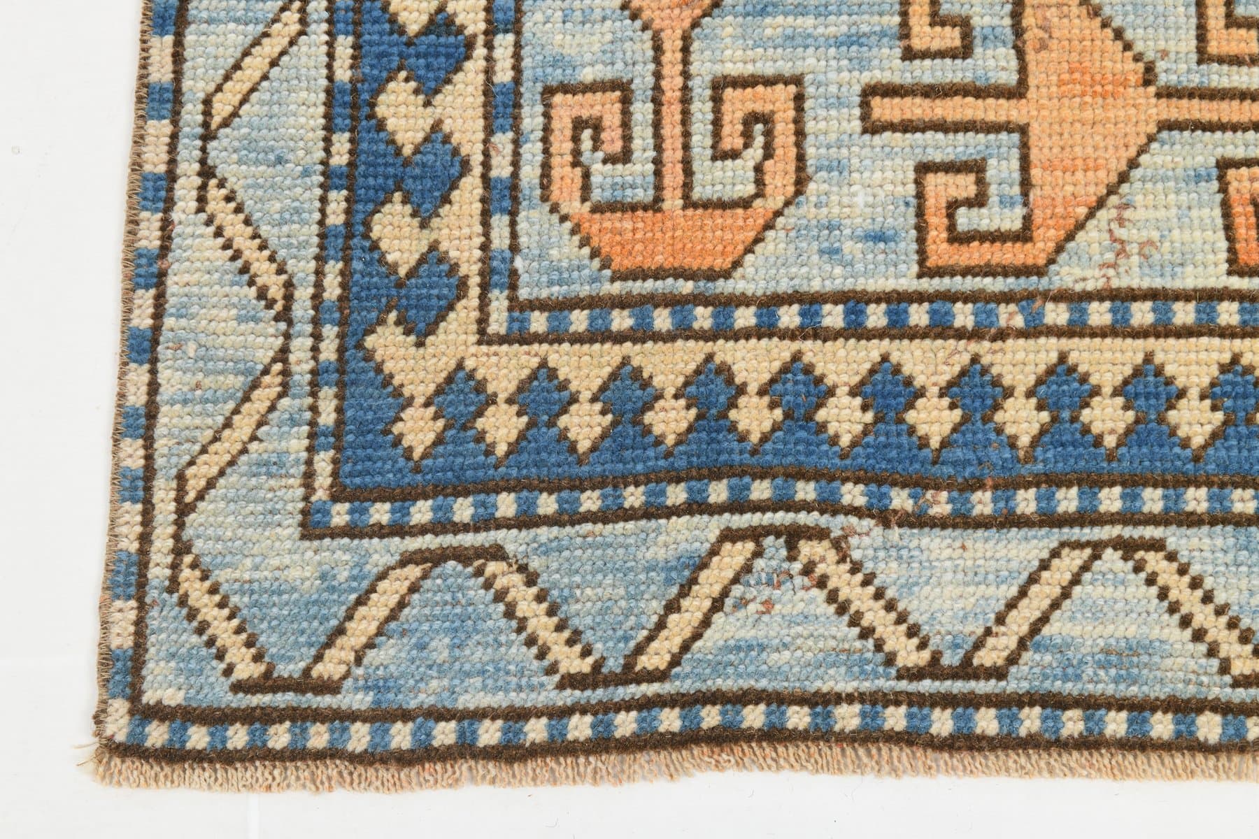 Dywan 328x188 cm, niebieski, wełna, Turcja, lata 60. - 223651