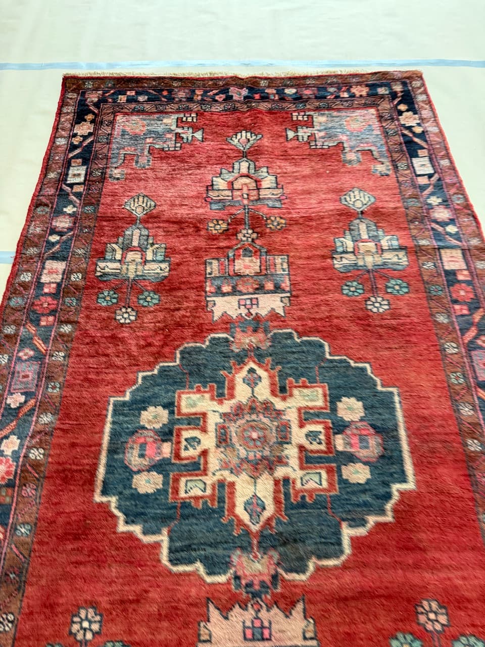 Dywan chodnik Hamadan 300x150 cm, multikolor, wełna, Iran - 224200