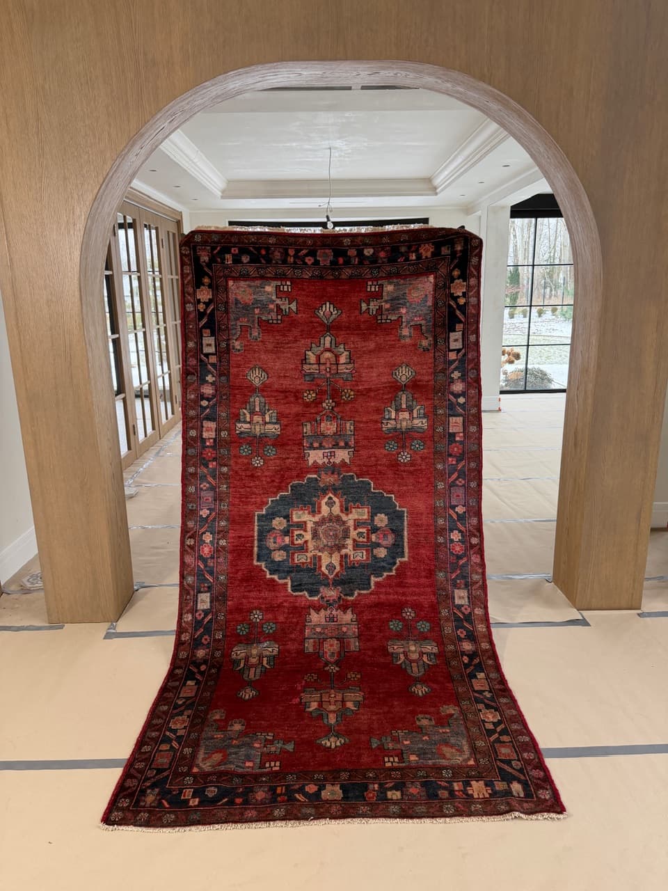 Dywan chodnik Hamadan 300x150 cm, multikolor, wełna, Iran - 224206