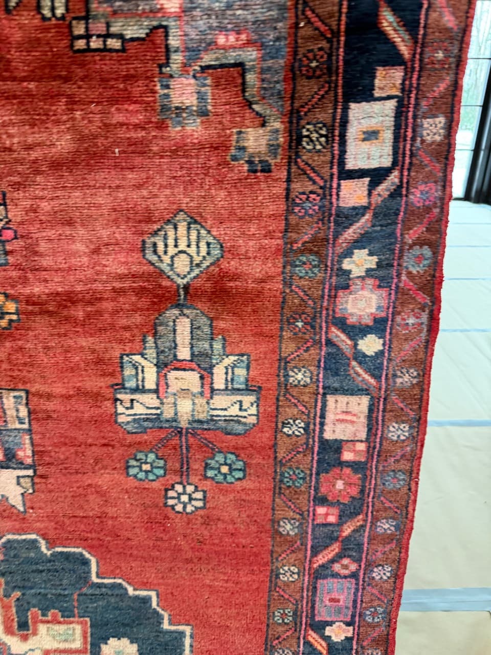 Dywan chodnik Hamadan 300x150 cm, multikolor, wełna, Iran - 224210