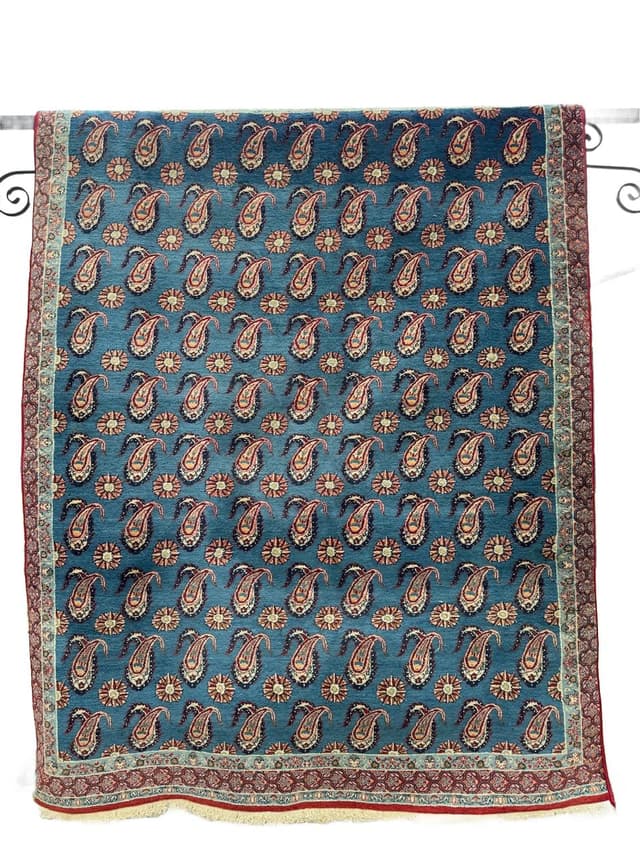 Dywan Senneh, multikolor, wełna, Iran, lata 60. - WYMIARY