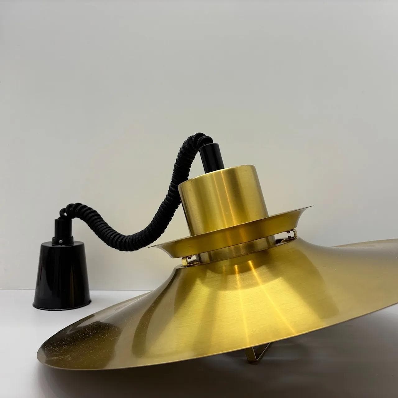 Brass Pendant Lamp, by A. Dutka for Vitrika, Denmark, 1970s - 16380