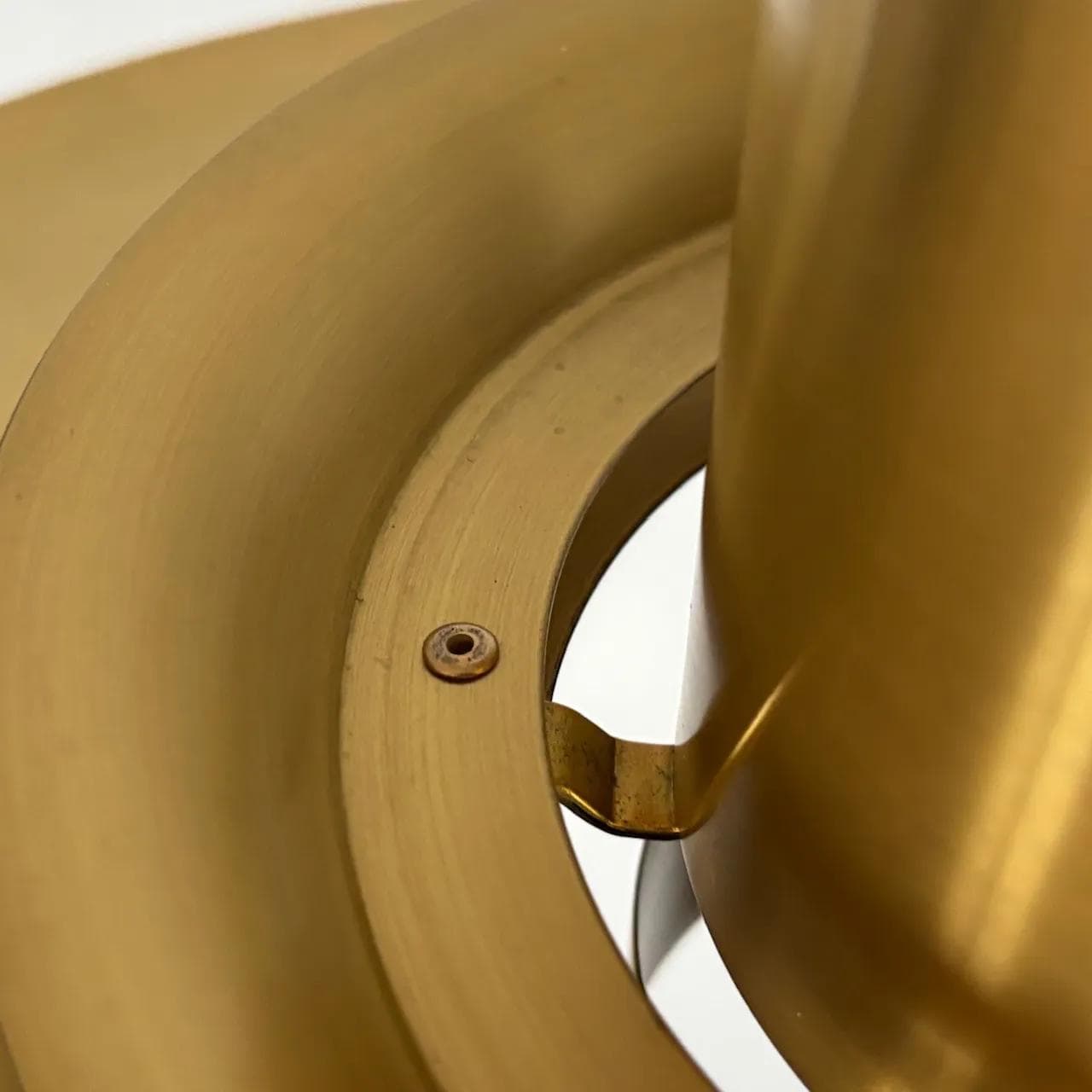 Brass Pendant Lamp, by A. Dutka for Vitrika, Denmark, 1970s - 16384