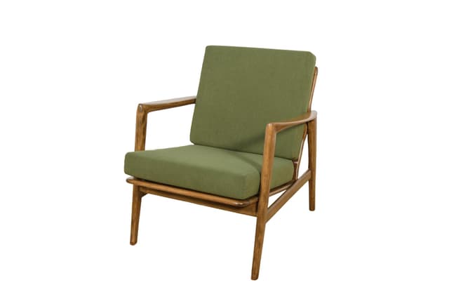 Fotel 300-139, oliwkowy, buk, Swarzędzka Fabryka Mebli, Polska, lata 60. - WYMIARY