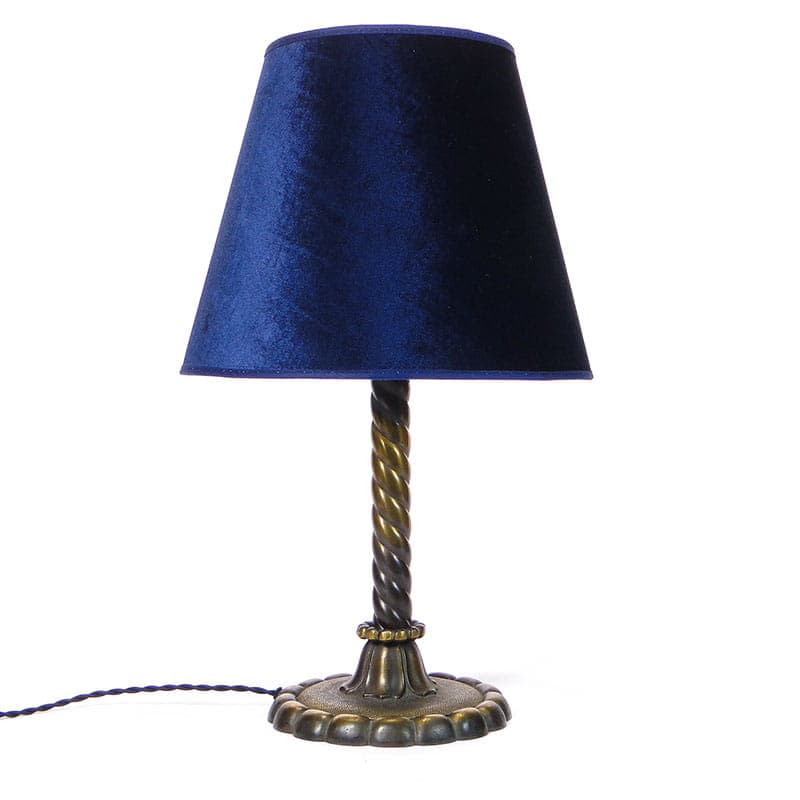 Gabinetowa lampa z brązu lata 20 - 224385