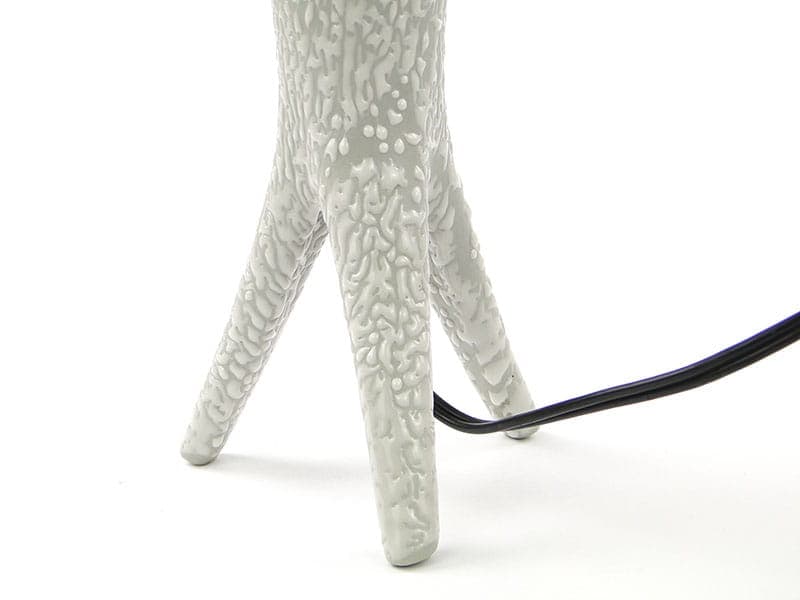 Lampa stołowa New Look, porcelit szary, proj. W. Gołajewska, Polska, lata 60. - 224448