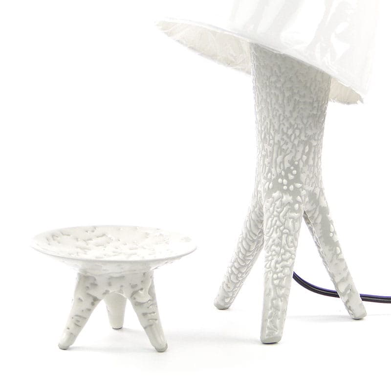 Lampa stołowa New Look, porcelit szary, proj. W. Gołajewska, Polska, lata 60. - 224445