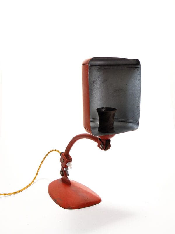 Lampa ścienna Bauhaus, czerwony, stal, Niemcy, lata 20. - 224510