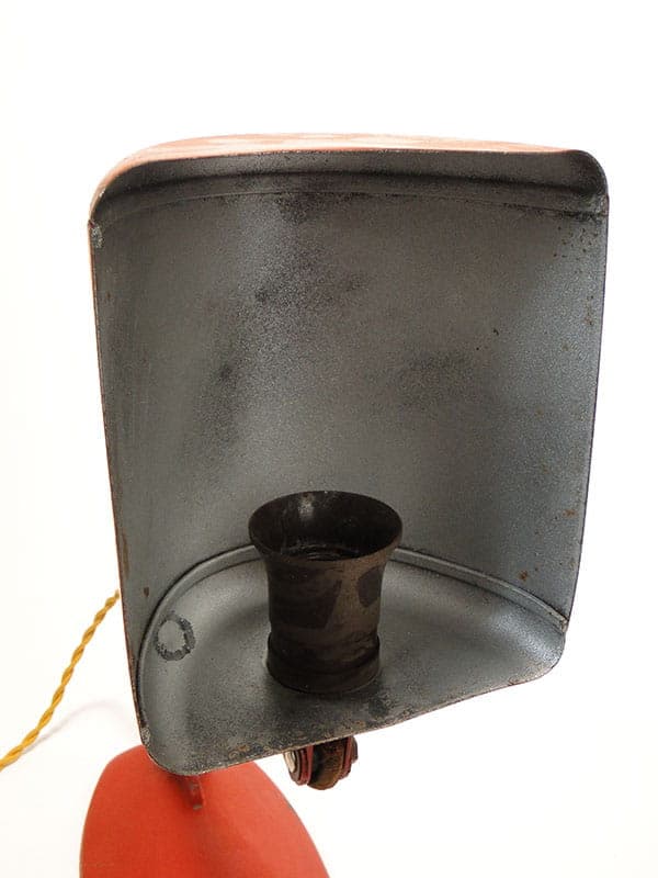 Lampa ścienna Bauhaus, czerwony, stal, Niemcy, lata 20. - 224511