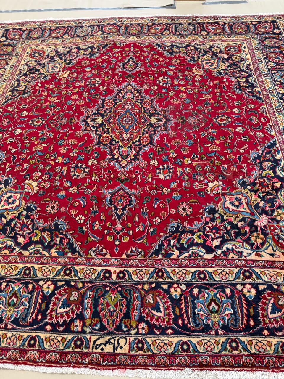 Dywan Mesched 300x300 cm, multikolor, wełna, Iran - 224582