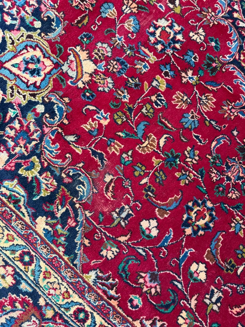 Dywan Mesched 300x300 cm, multikolor, wełna, Iran - 224571