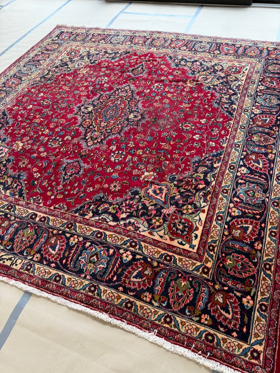 Dywan Mesched 300x300 cm, multikolor, wełna, Iran - 224573