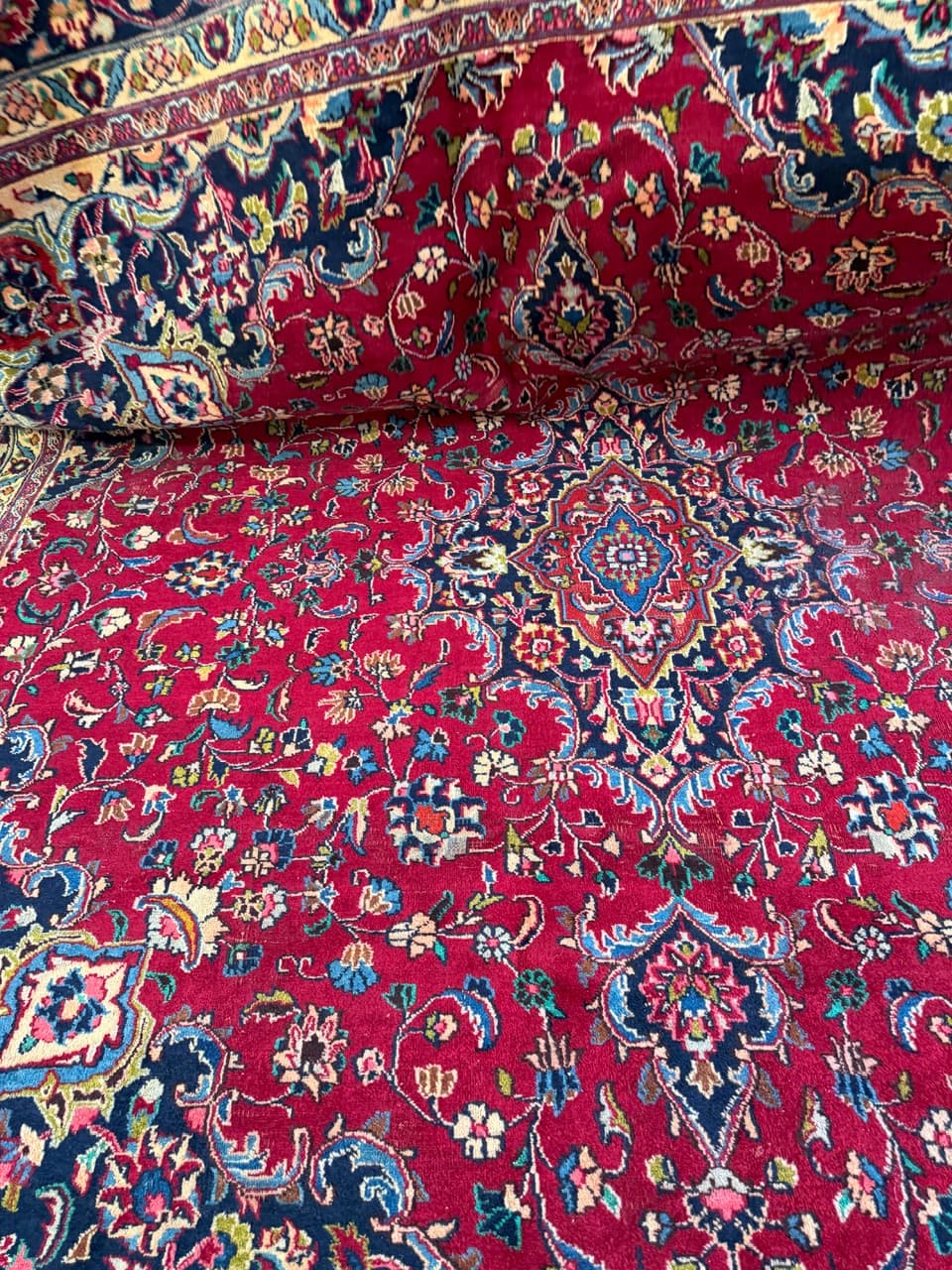 Dywan Mesched 300x300 cm, multikolor, wełna, Iran - 224579