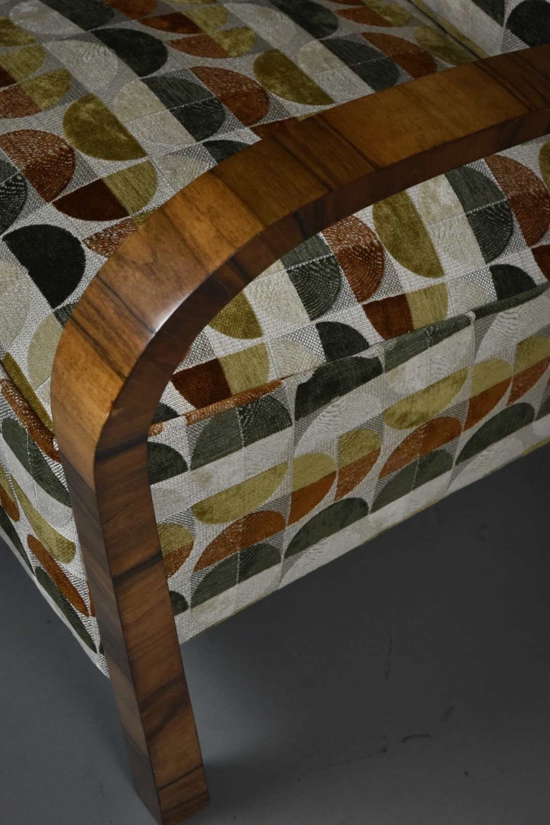 Para foteli Art Deco, multikolor, tkanina, drewno, lata 30. - 224598