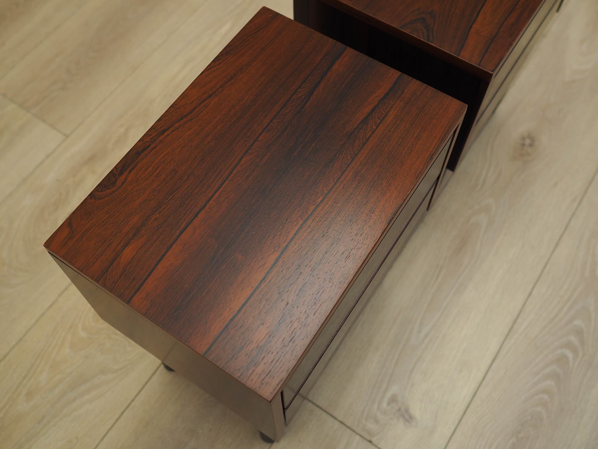 Komplet szafek nocnych, palisander brązowy, Dania, lata 70. - 224823