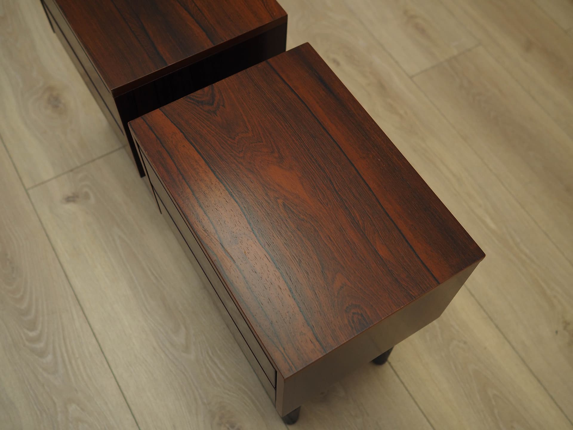 Komplet szafek nocnych, palisander brązowy, Dania, lata 70. - 224824