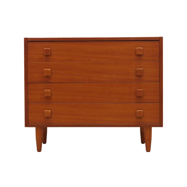 Komoda, teak brązowy, Dania, lata 70. - WYMIARY