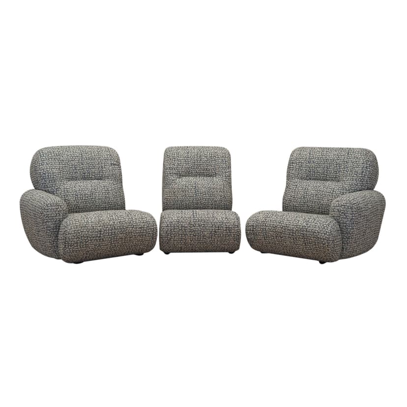 Sofa modułowa, multikolor, tkanina, Włochy, lata 60.